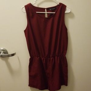 Burgundy Romper